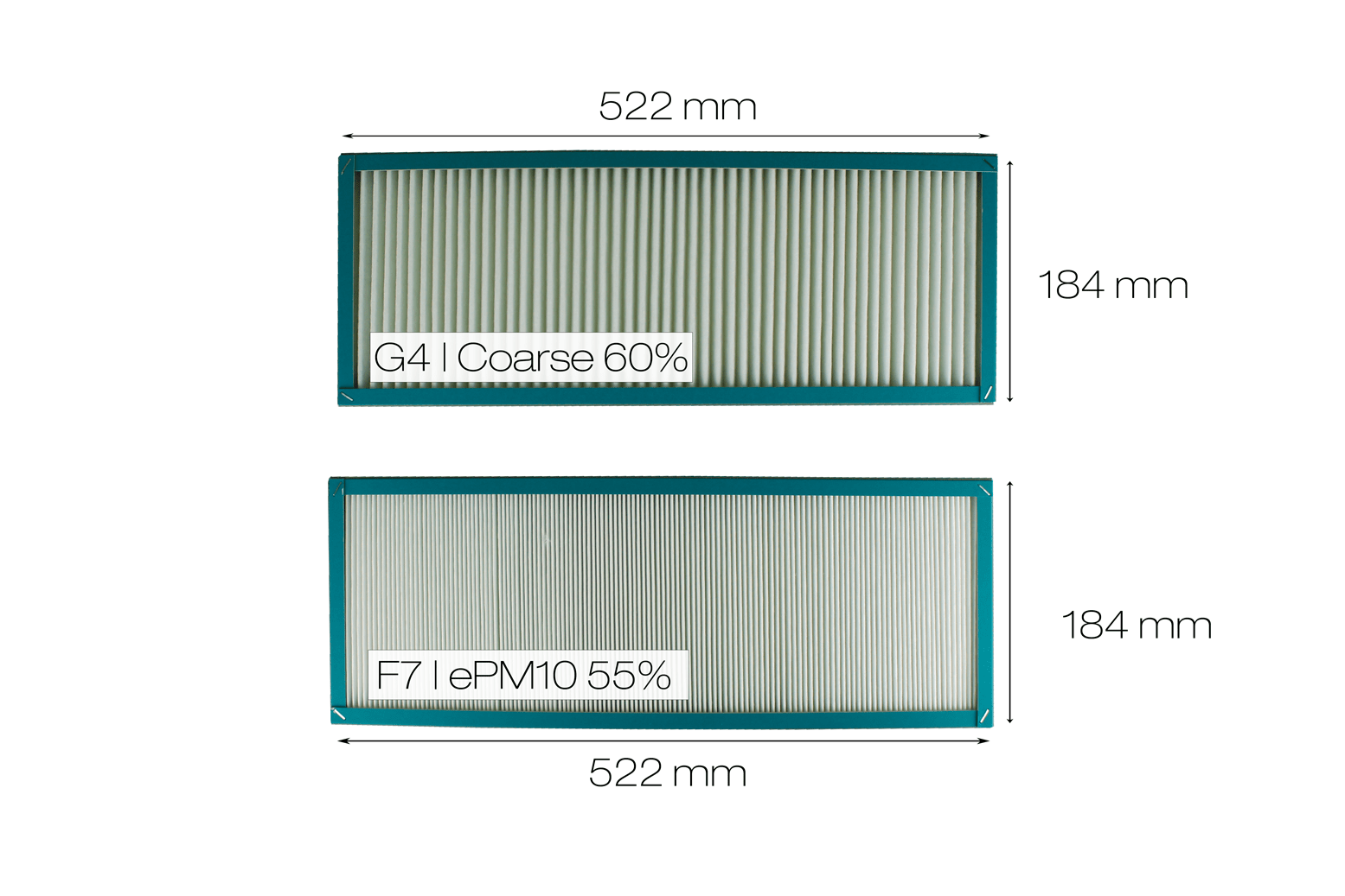 Viessmann Vitovent 300-W - G4 + F7 Replacement filter set