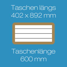 Längs | Taschenlänge 600 mm