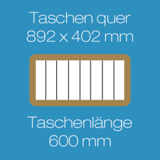 Quer | Taschenlänge 600 mm